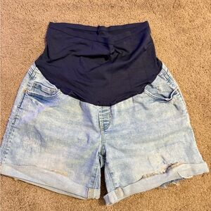 Old Navy size 8/medium Denim Maternity Shorts